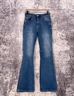 Anthropologie Jeans 26 Womens Pilcro High Rise Flare Full Length